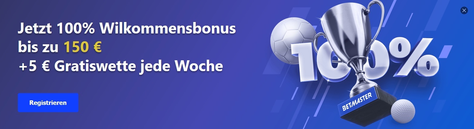 Betmaster Wettbonus Deutschland