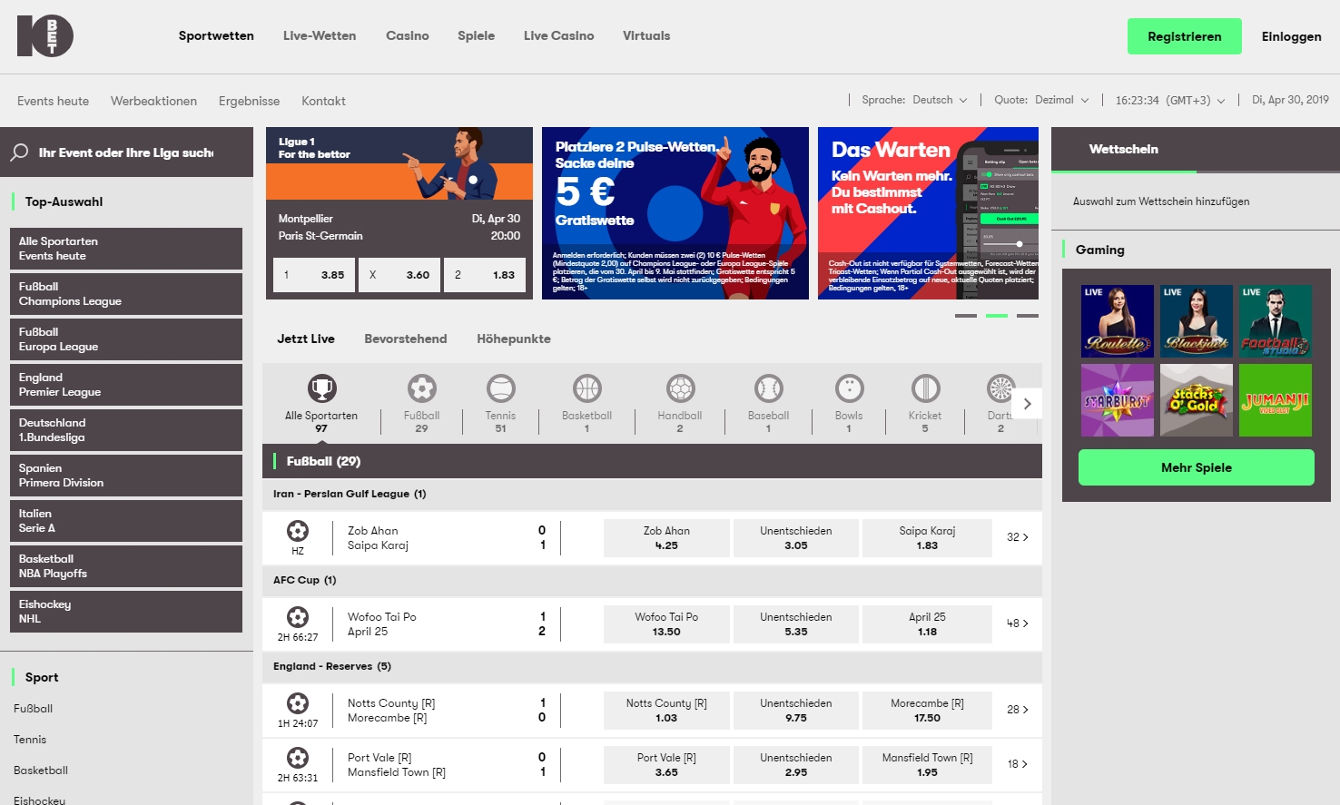 10bet Sportwetten