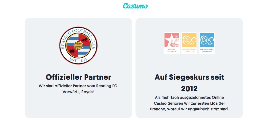 Casumo Auszeichnungen