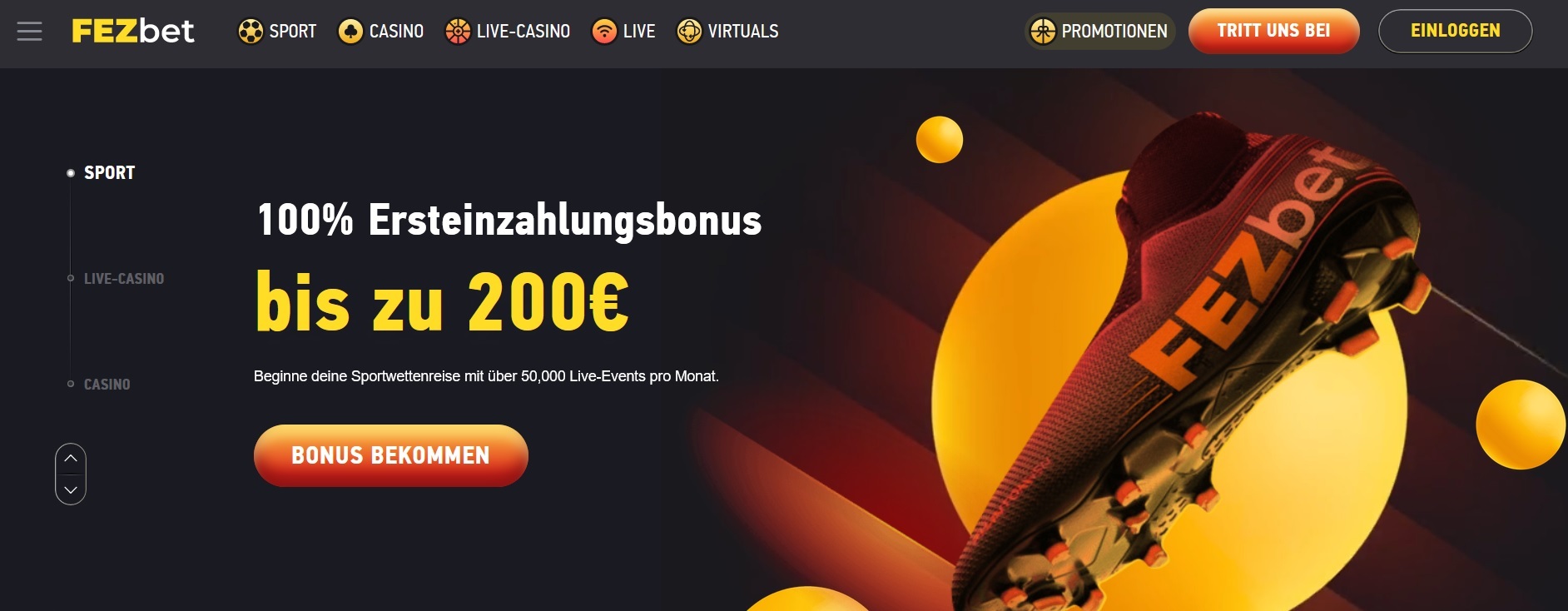 FEZbet Wettbonus Deutschland