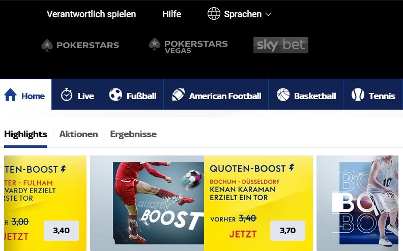 Skybet Quotenboost